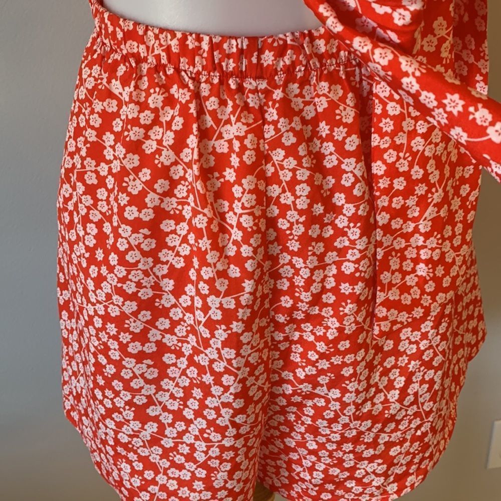 [Princess Polly] Red/White Floral Romper - Size 12 - Picture 4 of 6